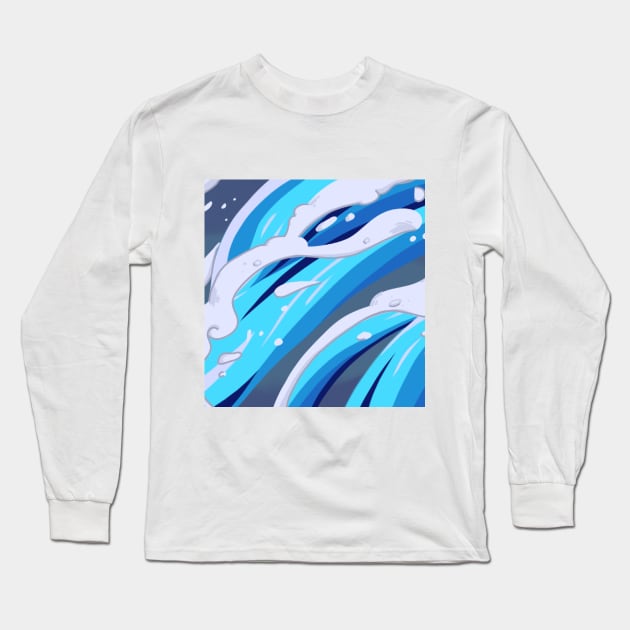 Tanjiro Water Print Long Sleeve T-Shirt by RedCoco-Studios